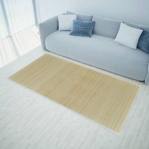 VidaXL Tapis en bambou naturel à latte Rectangulaire 150 x 200 cm