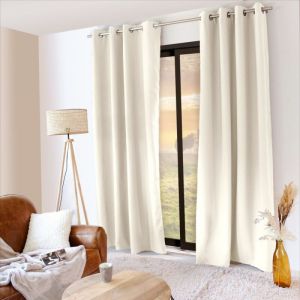 Enjoy Home - Rideau occultant 135x240 Thermique verso polaire ecru