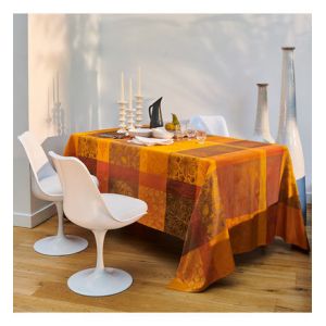 Nappe jacquard pur coton Mille bois d'automne