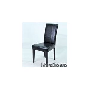 Guevara - 4 chaises en simili cuir