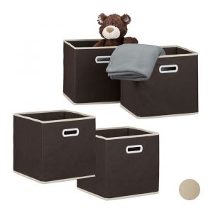 Relaxdays Boîte de rangement pliable lot de 4 - 10033979-0