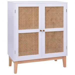 Image de VidaXL Buffet Blanc 80x35x100 cm MDF