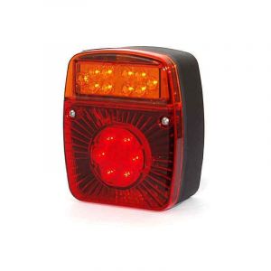 WAS SLV 476 Feu arrière à LED pour camion, caravane, caravane, remorque, 12 V-24 V