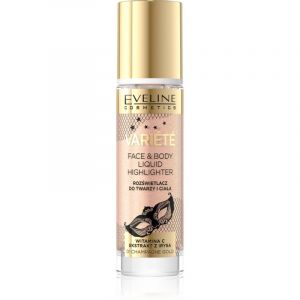 Eveline Cosmetics Variété enlumineur liquide visage et corps teinte 01 Champagne Gold 30 ml