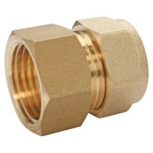 Somatherm Raccord femelle bicône en laiton pour tube cuivre 12mm x 3/8"