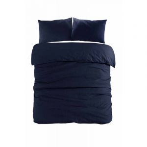 Parure de Lit 3 Pièces "Carla" 220x240cm Bleu Prix