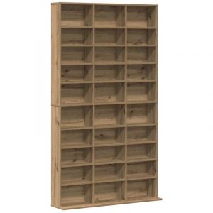 VidaXL Meuble cd ch&ecirc;ne artisanal 101 x 23 x 177.5 cm Bois d'ing&eacute;nierie