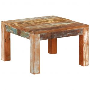 VidaXL Table basse 55x55x35 cm Bois de récupération massif