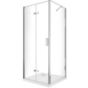 Douche pliante avec ouverture vers l'interieur et un paroi fixe H. 190 - 62,5-65 Fixe – 92,5-95 Porte