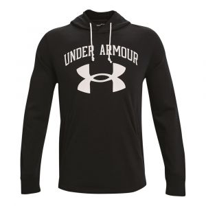 Under Armour Rival Terry Big Logo Sweat À Capuche Hommes - Noir, Blanc
