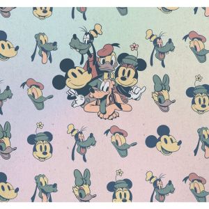 Image de Komar Papier Peint intissé Disney Mickey Mouse et ses amis vintage 300 cm x 280 cm