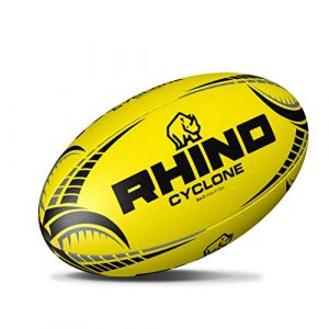 Image de Rhino Ballon de rugby Cyclone junior caoutchouc/polyester jaune taille 5