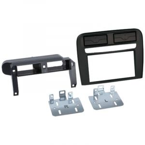 Adaptateur de façade 2-din pour fiat grande punto 2005->2010 noir