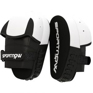 Pattes dours boxe - SPORTNOW - pour entraînement de boxe - avec couvre-doigts - pour Muay Thai Kickboxing Arts Martiaux MMA -