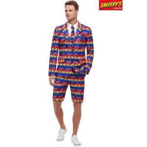 Smiffy's DÉGUISEMENT FLAMANT ROSE BLEU-TAILLE M