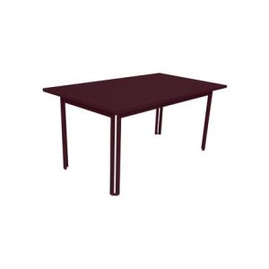 Fermob Table Costa 160 X 80 Cm Cerise Noire