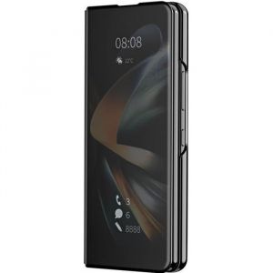 Avizar Clear View Coque Samsung Galaxy Z Fold 4 avec Rabat Miroir Support Vidéo Noir