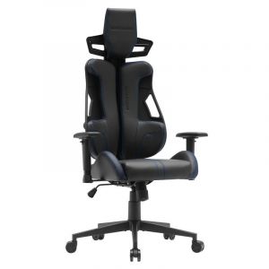 Mars Gaming MGC-ELITE Chaise de jeu ergonomique Dossier adaptatif Accoudoir 2D Roues XL Bleu