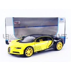 Maisto Voiture Miniature de Collection 1-24 - BUGATTI Chiron - 2018 - Yellow / Black - 31514Y