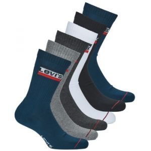 Image de Levi's Socquettes REGULAR CUT SPORT LOGO X6 - Couleur 39 / 42,43 / 46,35 / 38 - Taille Multicolore