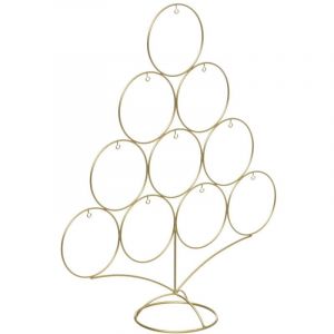 Atmosphera Sapin en m&eacute;tal - H 46 cm - Dor&eacute;