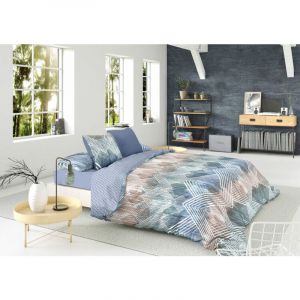 Housse de Couette Pierre Cardin scott Bleu 144 Fils 150 x 230 cm