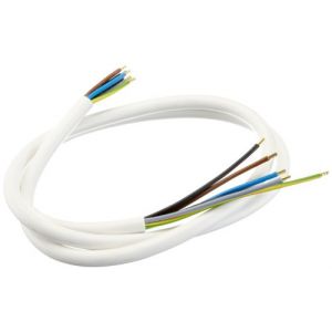 Image de Bachmann 119.280 5G2,5, C&acirc;ble pour cuisini&egrave;re Blanc 1,5 m