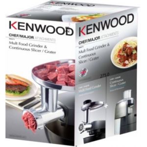 Kenwood MA571 - Kit AT340 râpeur éminceur complet et AT950 hachoir pour robots Chef, Major et Cooking Chef