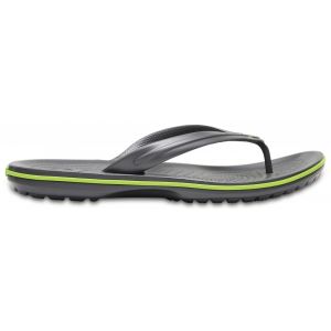 Image de Crocs Crocband Flip, Tongs Mixte Adulte, Gris (Graphite/Volt Green), 41/42 EU