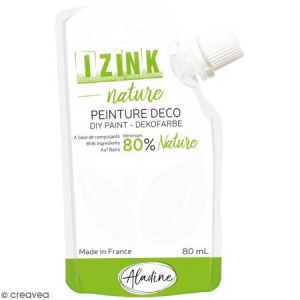 Aladine Peinture déco Izink Nature blanc - 80 ml