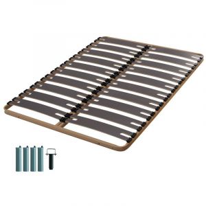 Image de Ebac Sommier + pieds 140x190 2x10 lattes C310 Literie