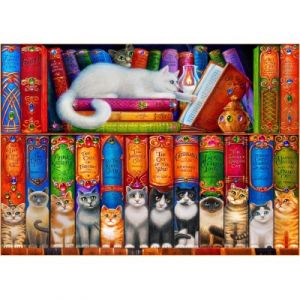 Bluebird Puzzle Cat Bookshelf