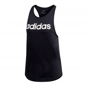 Adidas Essentials Linear Loose D&eacute;bardeur Femme, Black/White, FR (Taille Fabricant : XS)