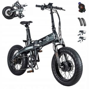 Bezior Xf005 Ebike,1000w 22.4ah 32km/H Vélo Électrique, Cadre M, Aluminium, Roue 20", Pliable Vtt E-Bike Gris