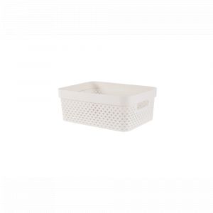 Curver PURE 11L Panier de rangement 35,6 x 26,6 x 13,6 cm, beige 01421-X64