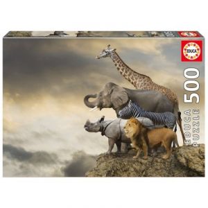 Image de Educa Puzzle Animaux au bord de la falaise 500 pièces