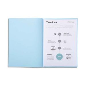 Exacompta Paquet de 250 sous-chemises papier recycl&eacute; 60 grammes coloris bleu