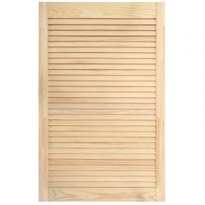 Bois de pin m if porte à persiennes porte d'armoire porte d'etageres revêtement pour placard penderie garde robe paravent 99,3x5