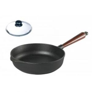 Skeppshult Poêle sauteuse Ø 24 cm avec couvercle pyrex / poignée bakélite.