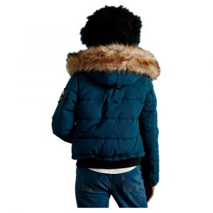 Image de Superdry Everest Bomber Veste, Bleu océan, M (Taille Fabricant:12) Femme