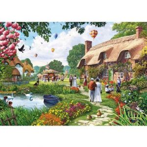 Gibsons Puzzle 500 pièces : Cottage au bord du lac