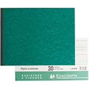 Image de Exacompta Registre 30 colonnes sur 1 page 80 pages (250 x 320 mm)