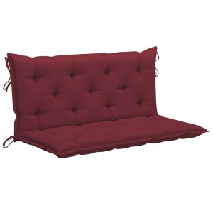 VidaXL Coussin de balancelle Rouge bordeaux 120 cm Tissu