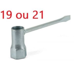 Cyclingcolors CLE A Bougie 21MM avec Tournevis Moto Scooter Voiture MOBYLETTE Clef Peugeot 103 MBK 41 51 Motobecane MOTOCONFORT SOLEX (19m
