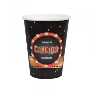 10 Gobelets carton Hollywood 7,8 x 9,7 cm