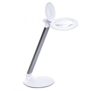 Daylight The Company Halo Go 2 Niveaux de Luminosit&eacute; Rechargeable Portable Lampe Loupe 80+ CRI Id&eacute;al pour Soins des Yeux Temp&eacute;rature de Temp&eacute;rature 6000K Blanc