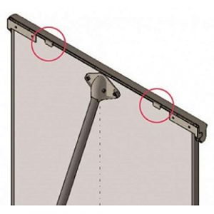 Image de Franken Porte-Bloc pour chevalet de conférence el-FC Noir