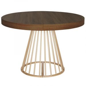 Table de Repas Extensible "Resoa" 110 260cm Noisette Prix
