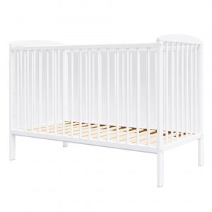 Lit bébé évolutif en bois blanc - 120x60 cm