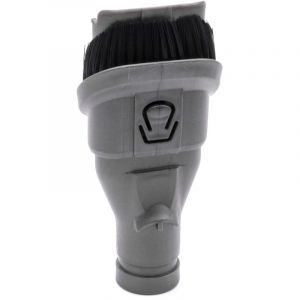 Vhbw Brosse combin&eacute;e 2-en-1 Brosse pour meubles Pinceau suceur compatible avec Dyson V6 Absolute, V6 Absolute+, V6 Animal Pro aspirateur - 7cm